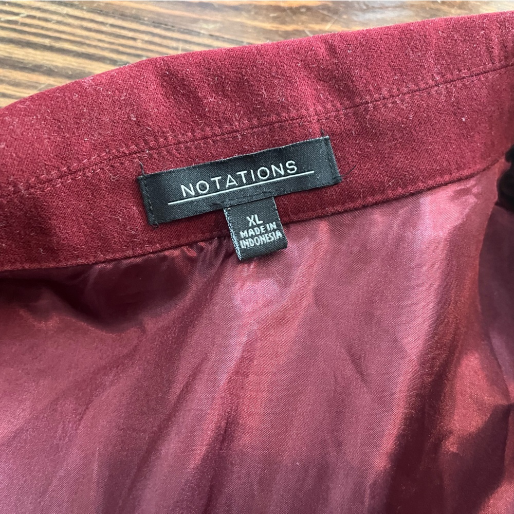 Notations Deep Red Jacket - image 3